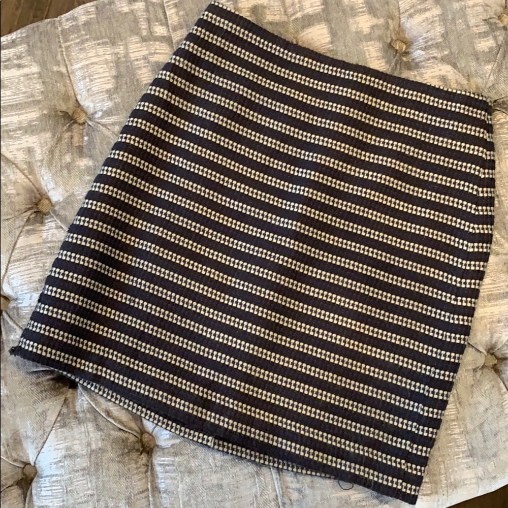 LOFT STRIPED SKIRT